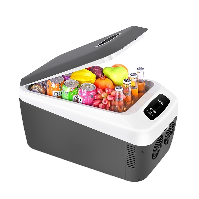 Car Refrigerator 24L Portable Electric Refrigerator with 12/24V DC and 120-240V AC  Car Fridge 12V Small Fridge for Car