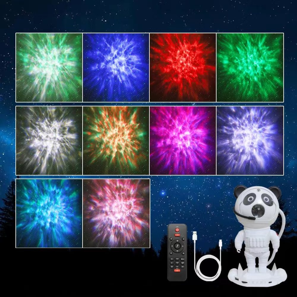 Astronaut bear Star Projector Night Light Space Projector Starry Projection Lamp with Timer Remote and 360 direction