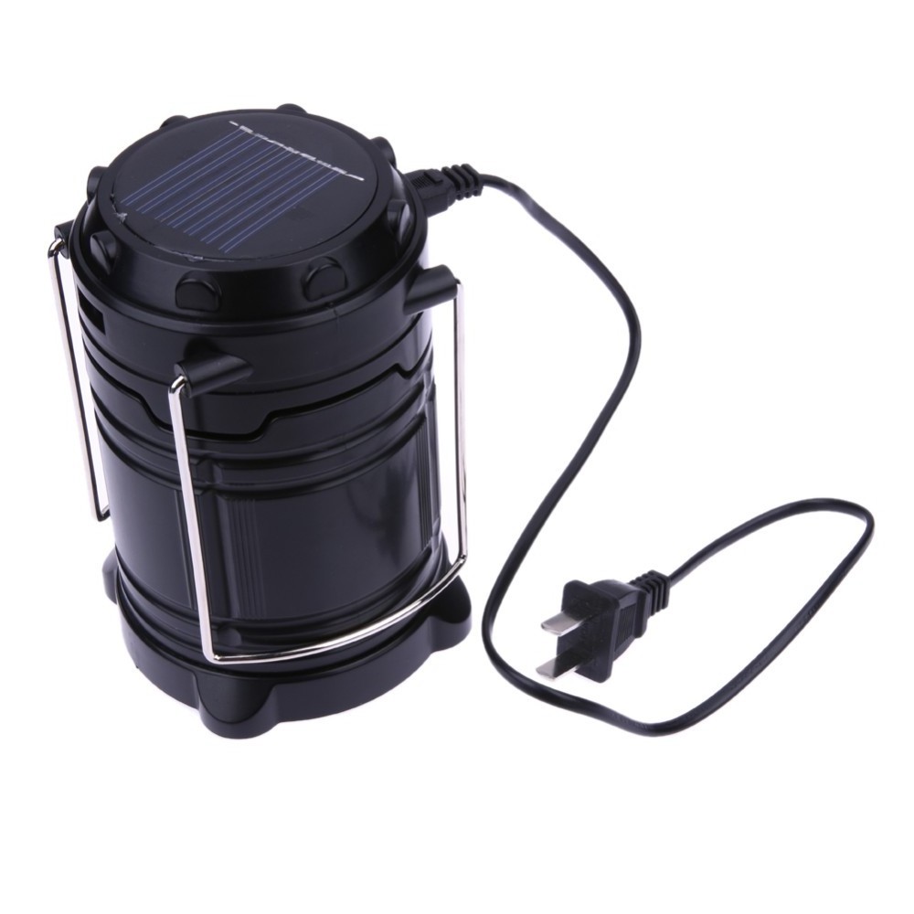 Hot sale multi-function Solar powered led camping light outdoor tent lantern lamp portable collapsible hanging camping lantern