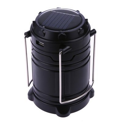 Hot sale multi-function Solar powered led camping light outdoor tent lantern lamp portable collapsible hanging camping lantern