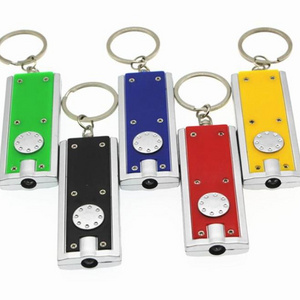 Promotional led keychain light With full colour Logo/flashlight keychain /Custom led light keychain