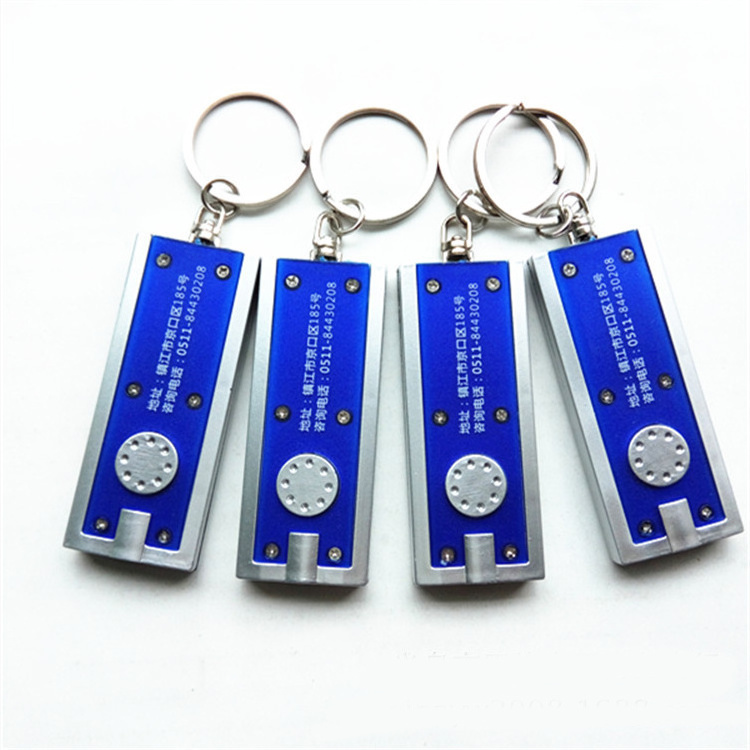 Promotional led keychain light With full colour Logo/flashlight keychain /Custom led light keychain