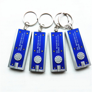 Mini Portable Pocket LED Light Torch Lamp Flashlight Keychain Keyring Promotional Logo LED Flashlight Self Defense Keychain