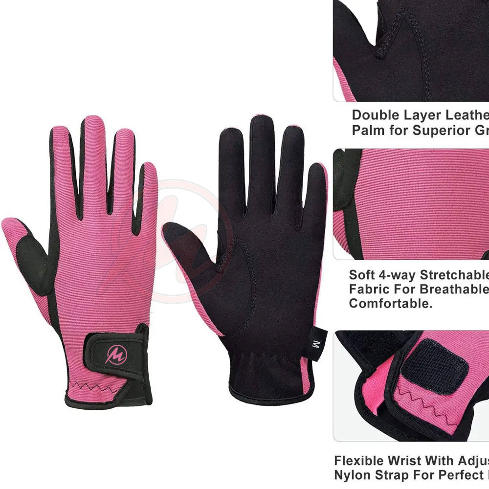 Pakistan Made Wholesale Horse Riding Gloves High Quality Best Material Men Horse Riding Gloves