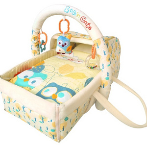 China Factory Light Printing Dodo N Kiki Extendable Moses Basket Kids' Cribs For New Born With Toy Bar