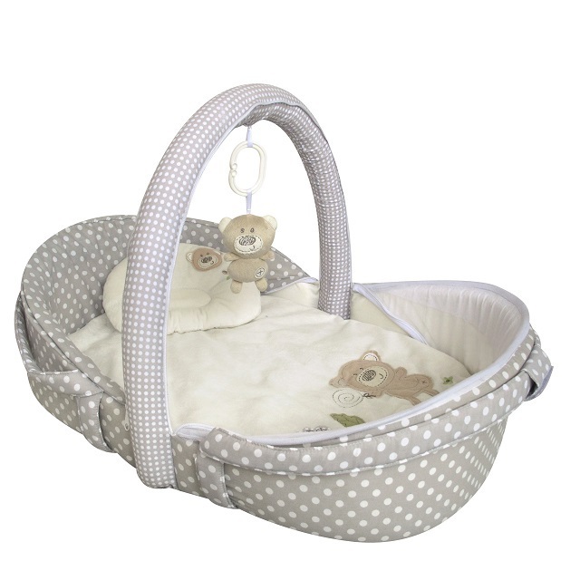 Promotion Light Candy Bear Travel Tent Funny Newborn Baby Moses Basket With Pillow And Mattress