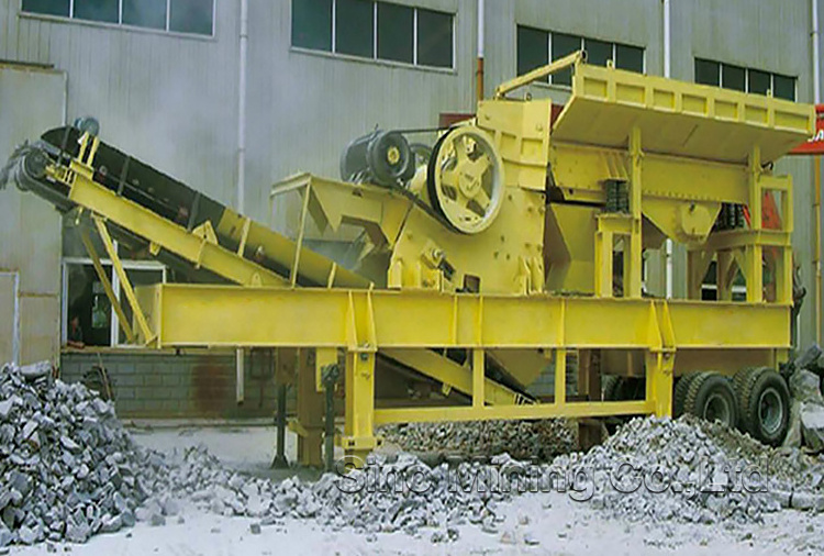 Output 200 tph Mobile rock stone Jaw Crushing Plant Price, Portable basalt stone crusher station, track mobile jaw crusher