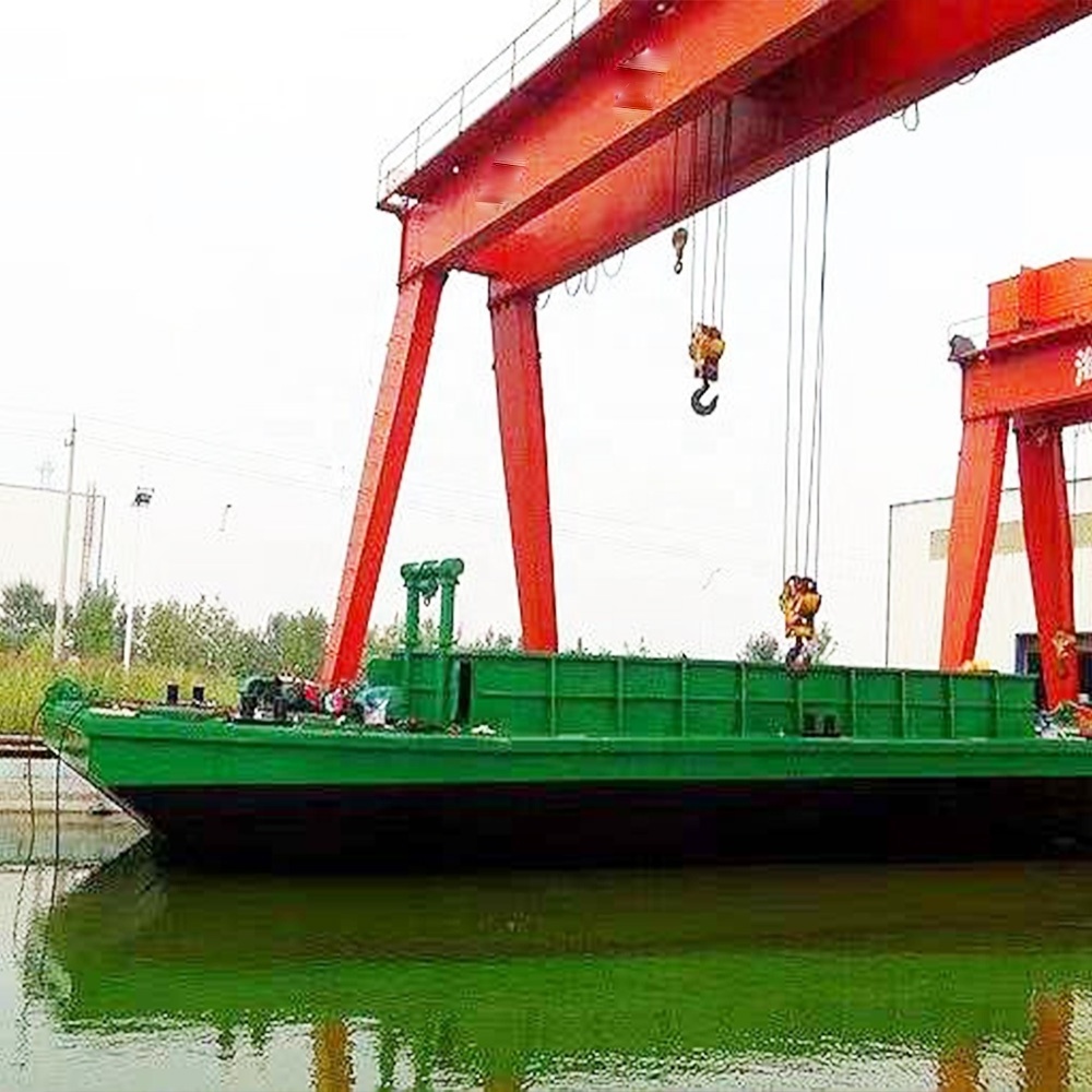 China Hot Selling Workboat Self Propelled River Floating Modular Pontoon Barge Boats For Sale