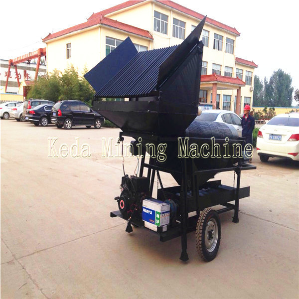 China Portable Small Gold Panning Equipment Gold Wash Plant Mini Gold Diamond Washing Plant For Sale