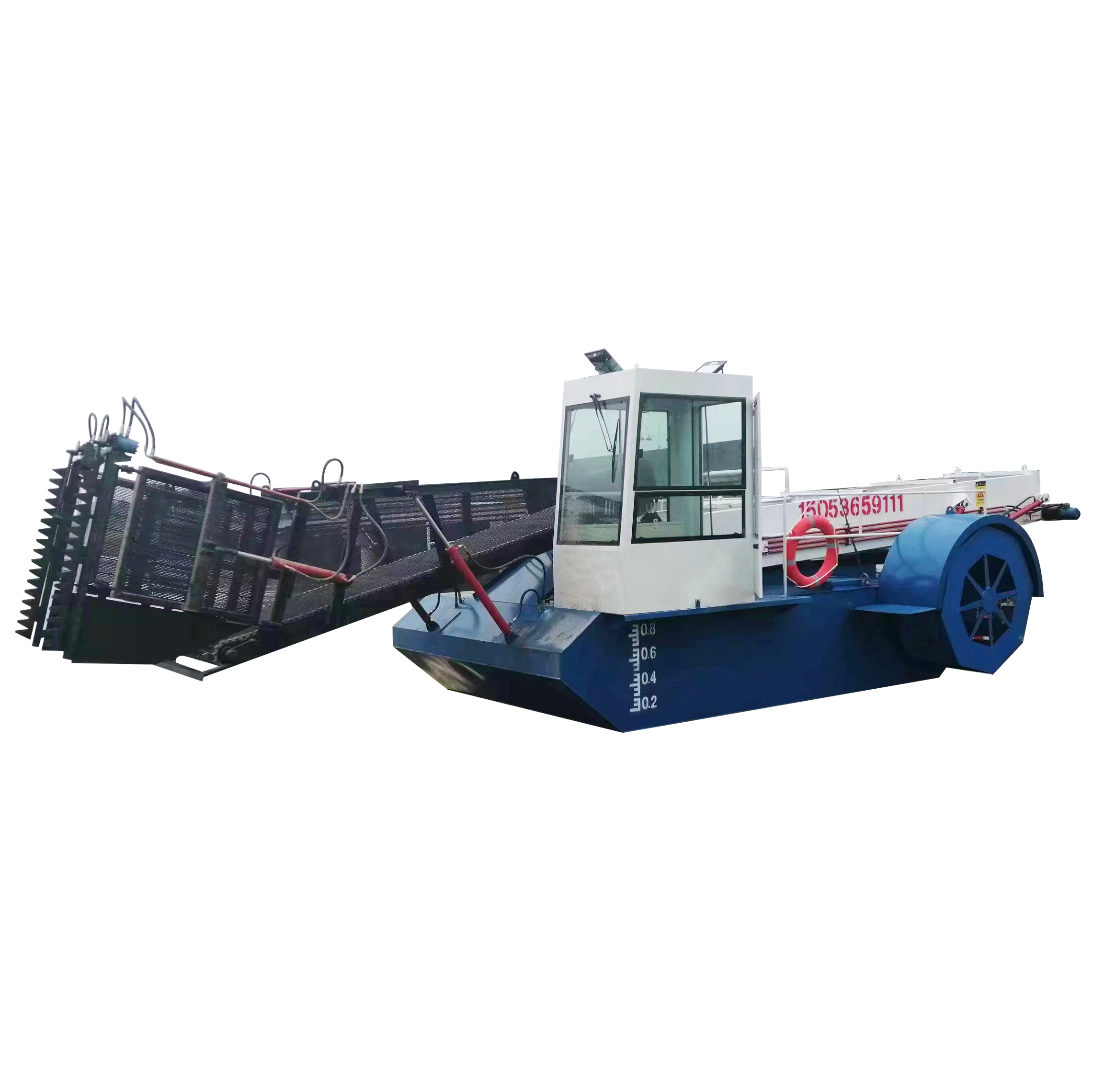 ISO9001 Factory Price Customized Automatic CE Certificate Reservoir Hydroelectric Station Pond Weed Cleaning Machine