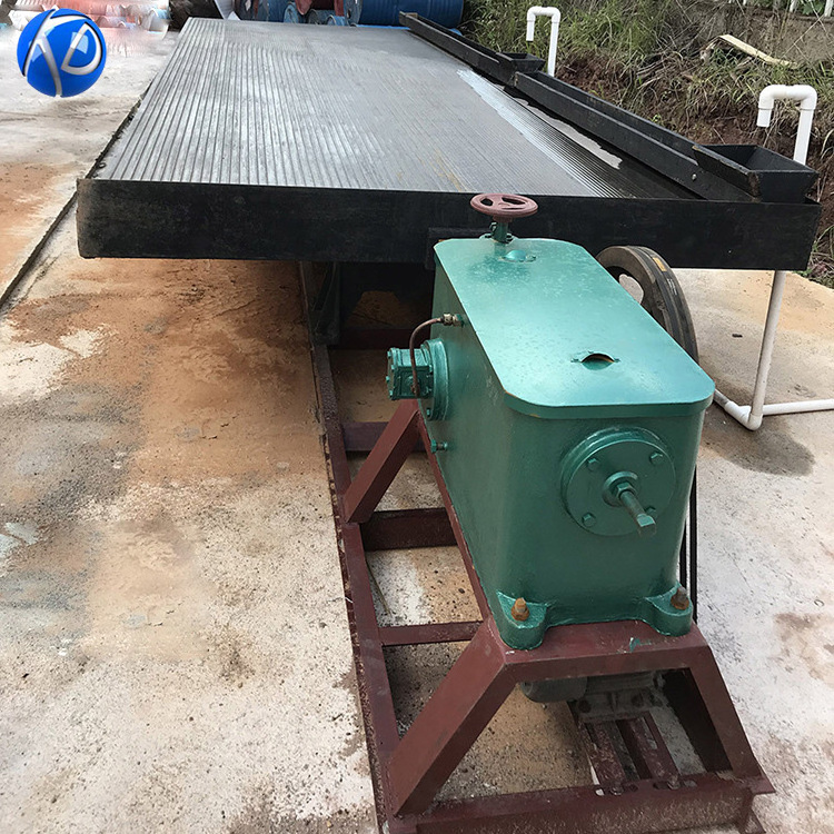 Placer Gold Mining Machine Concentrator Small Steel Trough Support Vibrating Table