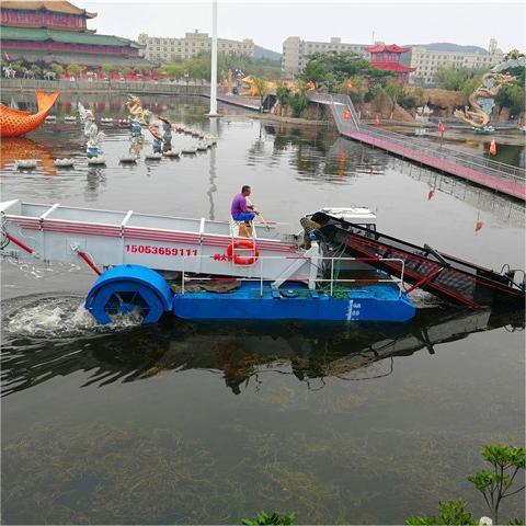 weed cutting ship water hyacinth harvester water hyacinth harvester aqautic plant collection harvester