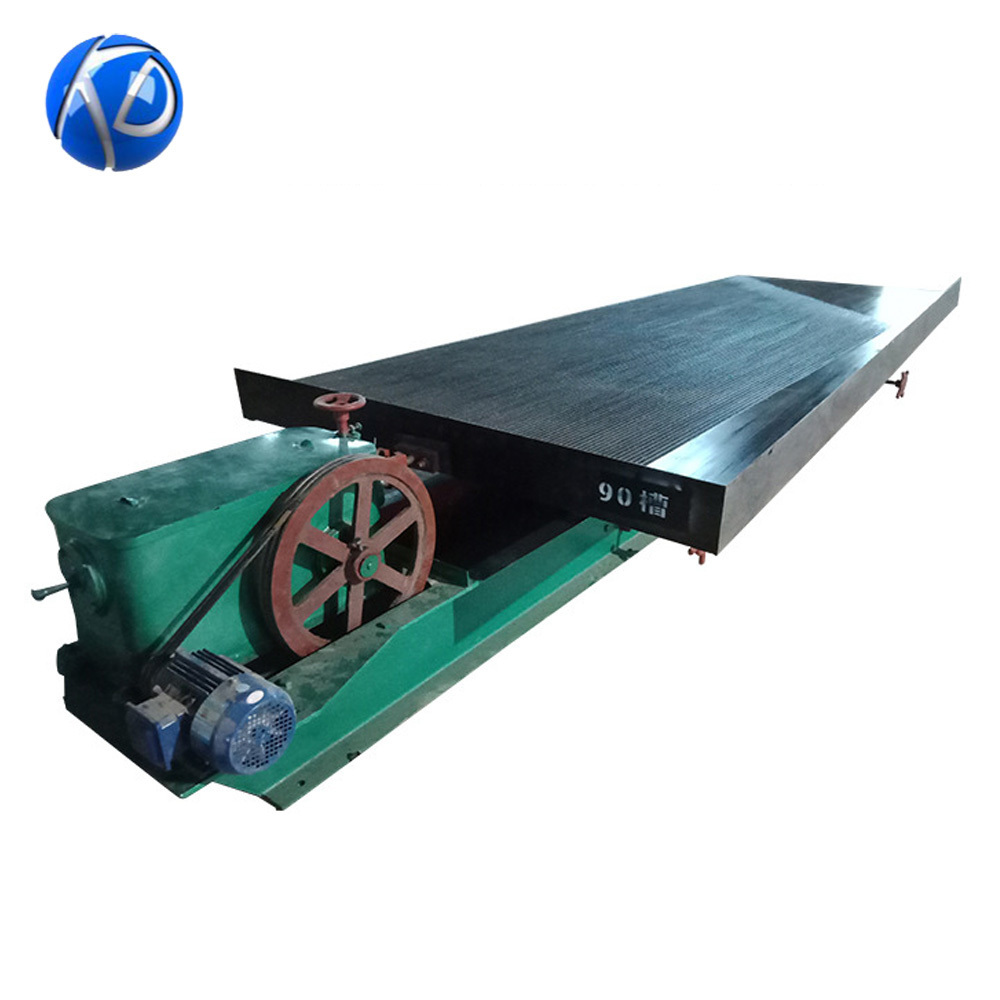 Placer Gold Mining Machine Concentrator Small Steel Trough Support Vibrating Table