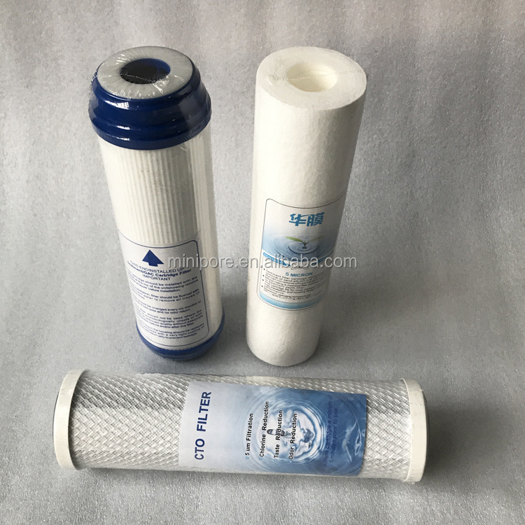 Manufacturer 5 MICRON pp udf cto water filter cartridge 10 inch for water filter