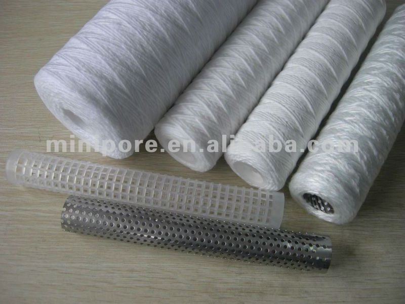 10 20 30 40 inch cotton yarn string wound filter cartridge 5 micron