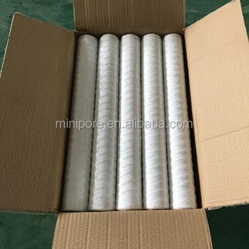 10 20 30 40 inch cotton yarn string wound filter cartridge 5 micron