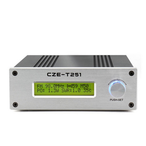 CZE-T251 0W~25W PLL Stereo FM Radio Transmitter Long Range Broadcast Transmitters