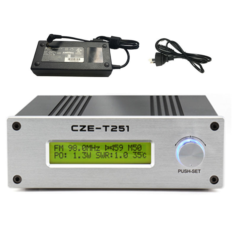 CZE-T251 0W~25W PLL Stereo FM Radio Transmitter Long Range Broadcast Transmitters