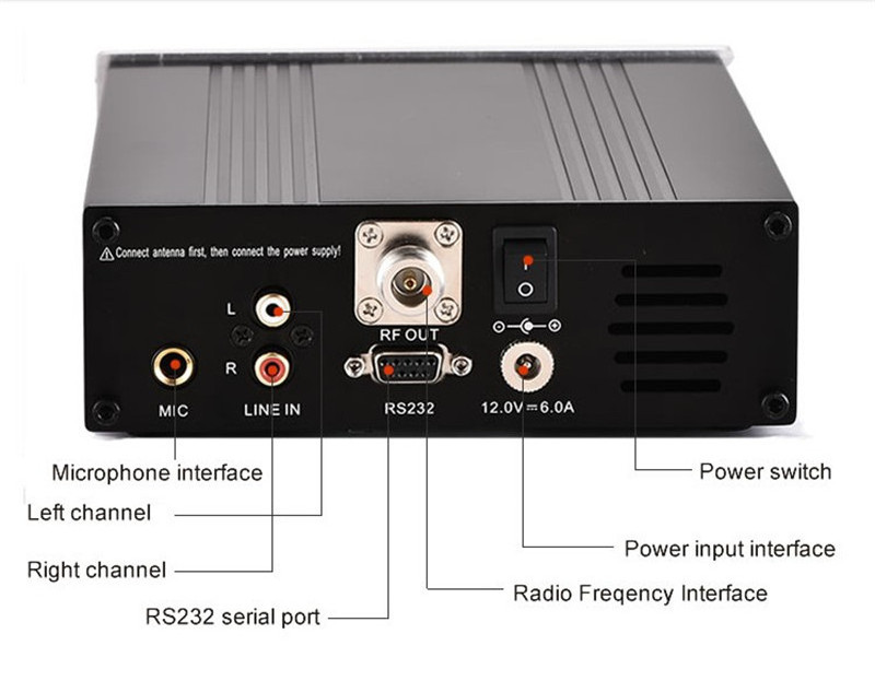 CZE-T251 0W~25W PLL Stereo FM Radio Transmitter Long Range Broadcast Transmitters