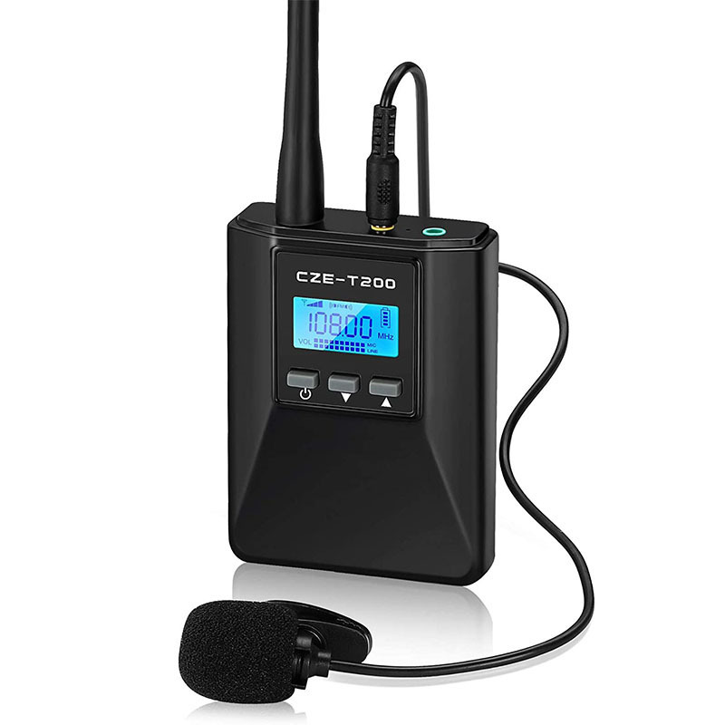 200mW Portable Audio amplifier FM Transmitter 76-108 MHz Long Range Radio Station Broadcast