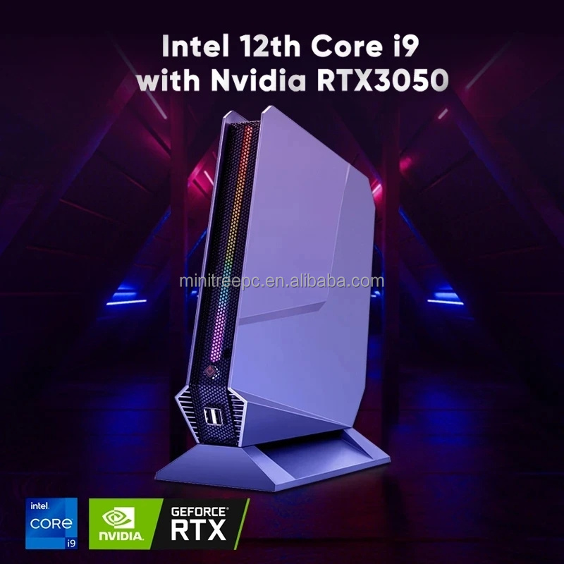 2023 mini gamer pc In tel Core i9 12900H i7 12700H With Nvi dia RTX3050 Gaming Desktop Computer PCIE 4.0 Wifi 6 BT5.0 Wins 11