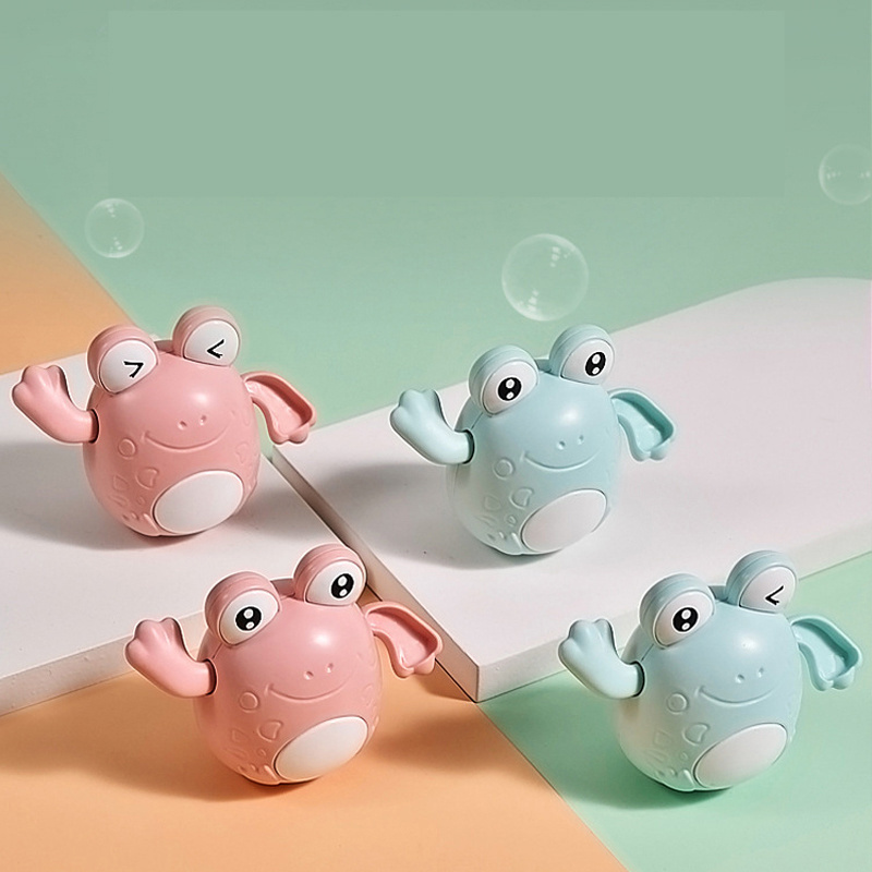 Bathtub Toy Animal Water Bathroom Playing Swim Frog Mini Cartoon Educational Clockwork Bath Wind-up Toy For Toddler Baby