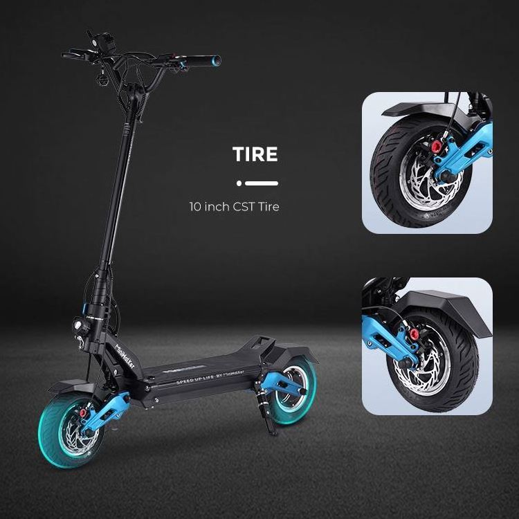 Best dual motor 10*3.0 CST tire Hydraulic brakes+Electric bikes off road kick electric scooter for adults