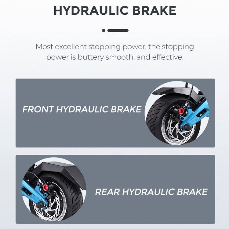 Best dual motor 10*3.0 CST tire Hydraulic brakes+Electric bikes off road kick electric scooter for adults