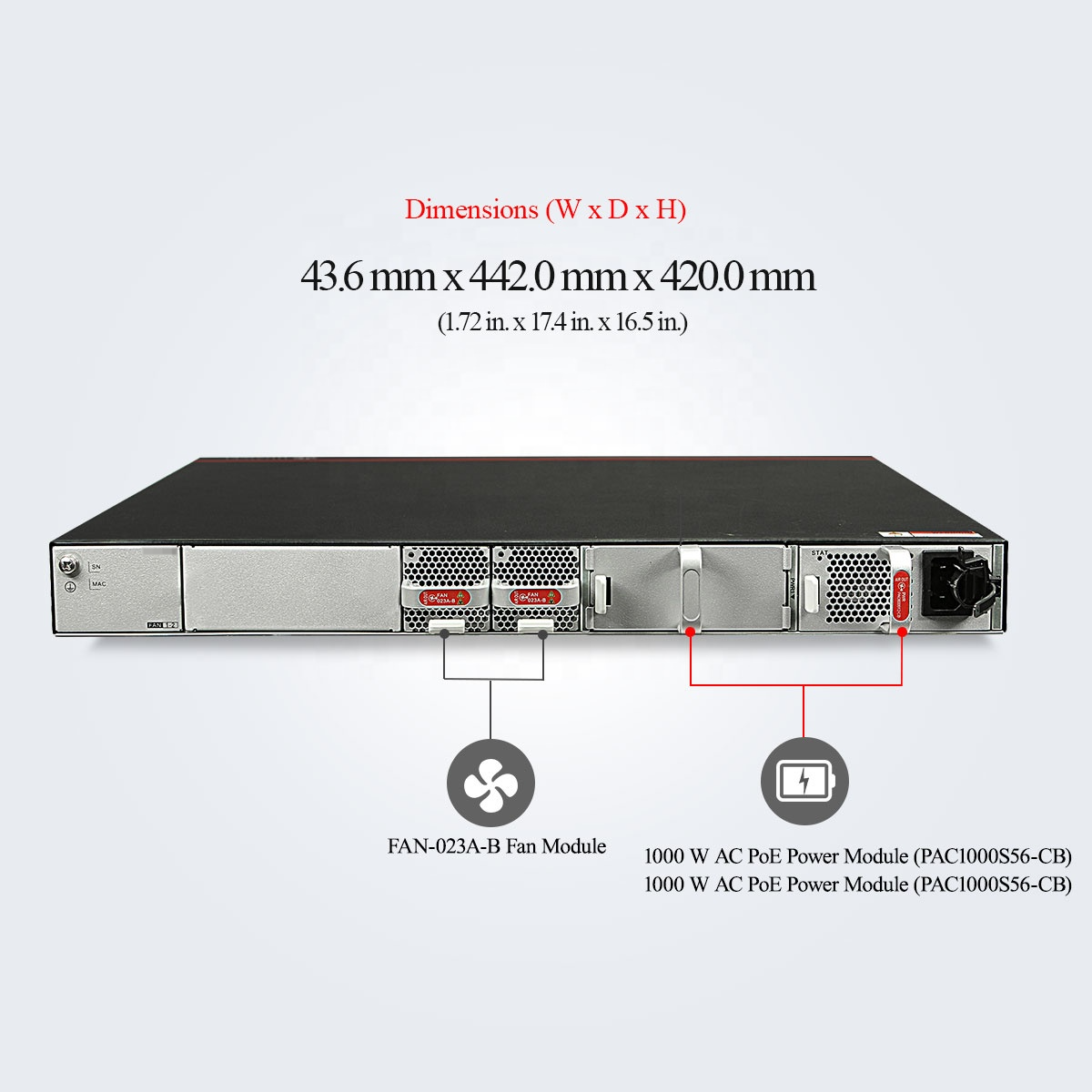 Enterprise Three-layer Core Switch S5731-S48P4X Network Power Supply Switch of new condition