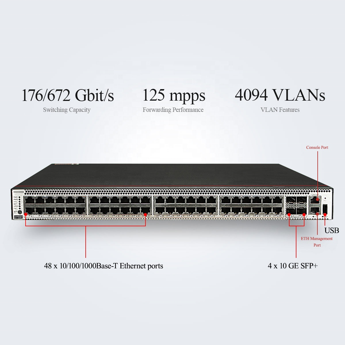 Enterprise Three-layer Core Switch S5731-S48P4X Network Power Supply Switch of new condition