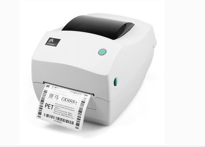 Ze bra GK888T Self-adhesive Bar code Printer Two-dimensional Code Price Tag Label Machine