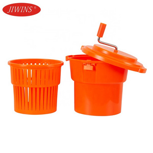 Commercial Kitchen Salad Spinner PP Plastic  19L/5Gal Vegetables Fruit Dryer Silicone Salad Spinner for Hotel Restaurant Canteen