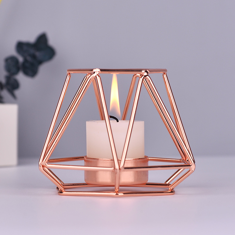 Gold Candle Holders Luxury Metal Tea Light Wedding Christmas Dining Room Candle Holder For Coffee Table Decorative Centerpiece