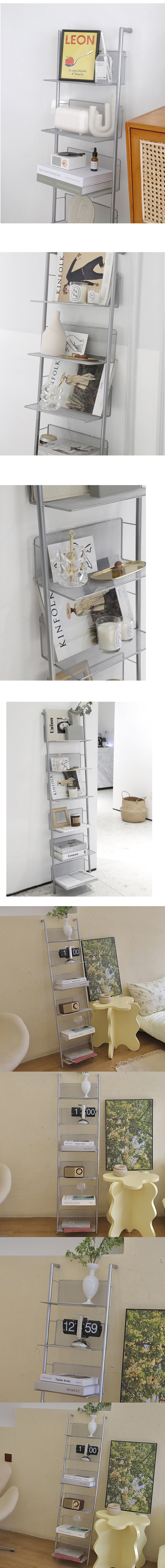 Storage Rack Tall Ladder Modern Living Room Furniture Standing Home Metal Bookshelf Book Shelf Bookcases Holder Storage Rack