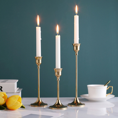 Candle Holders Hanging Nordic Set Geometric Wedding Tapered Gold Votive Candlesticks Holder Metal Candle Stand For Home Decor