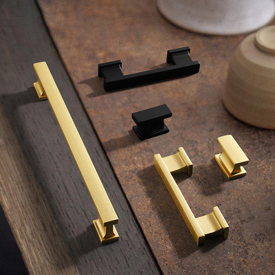 Handles Gold Luxury Metal Modern Taper China Cupboard Wardrobe Pull Window Drawer Kitchen Door Knobs Furniture Cabinet Handles