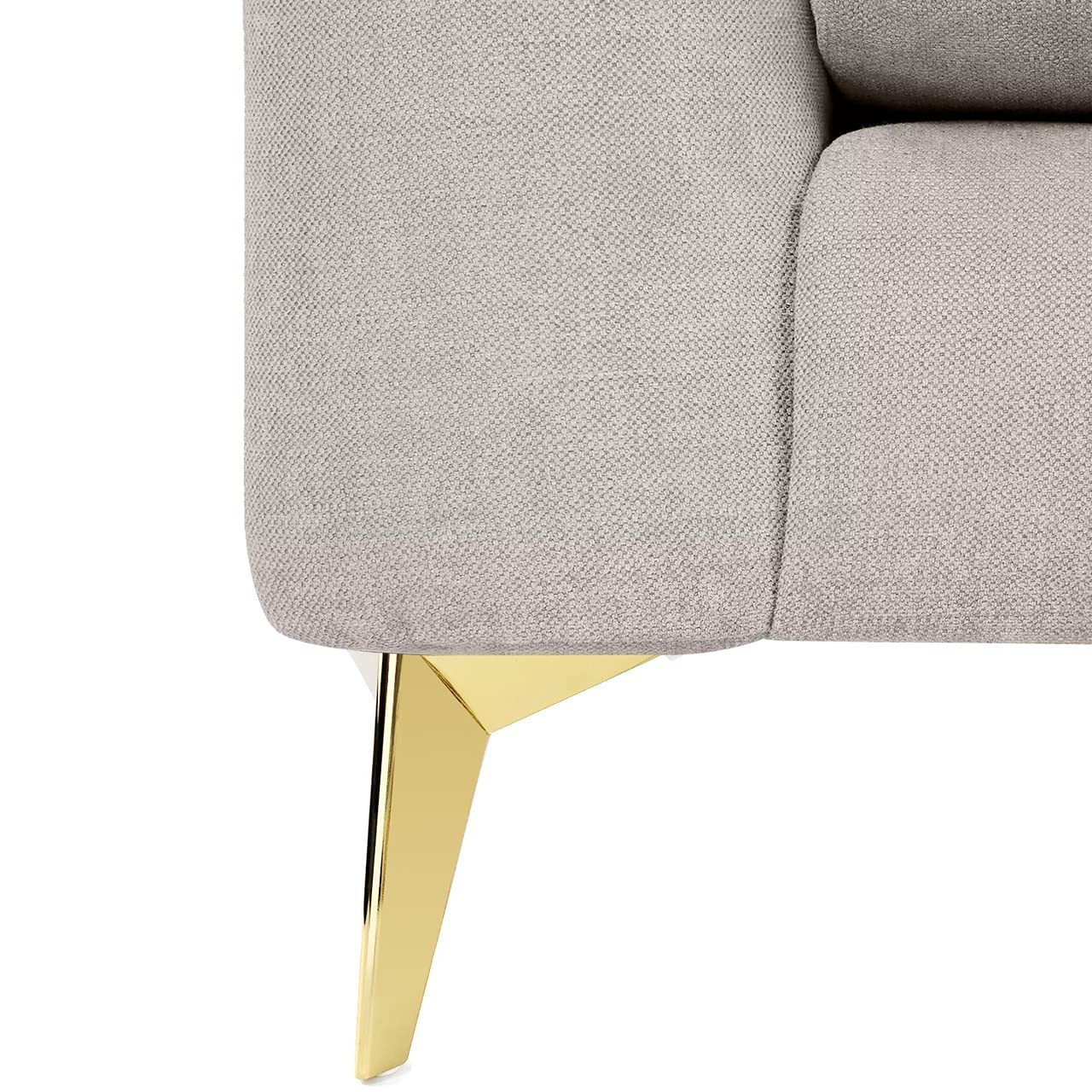 Gold Furniture Legs Metal Sofa Modern Style Replacement Legs for Couch Dresser Chair Bed Cabinet Ottoman Loveseat Cupboard