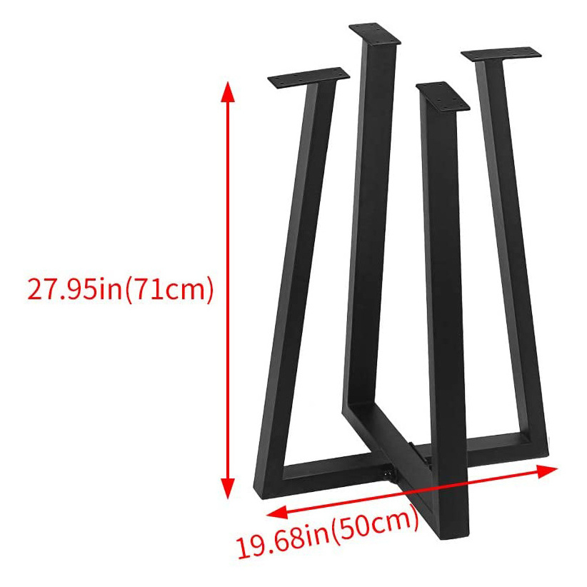 Coffee Table Base Trestle Trapezoid Table Leg for Sale Style Furniture Metal Cast Iron Industrial Vintage Wholesale Customized