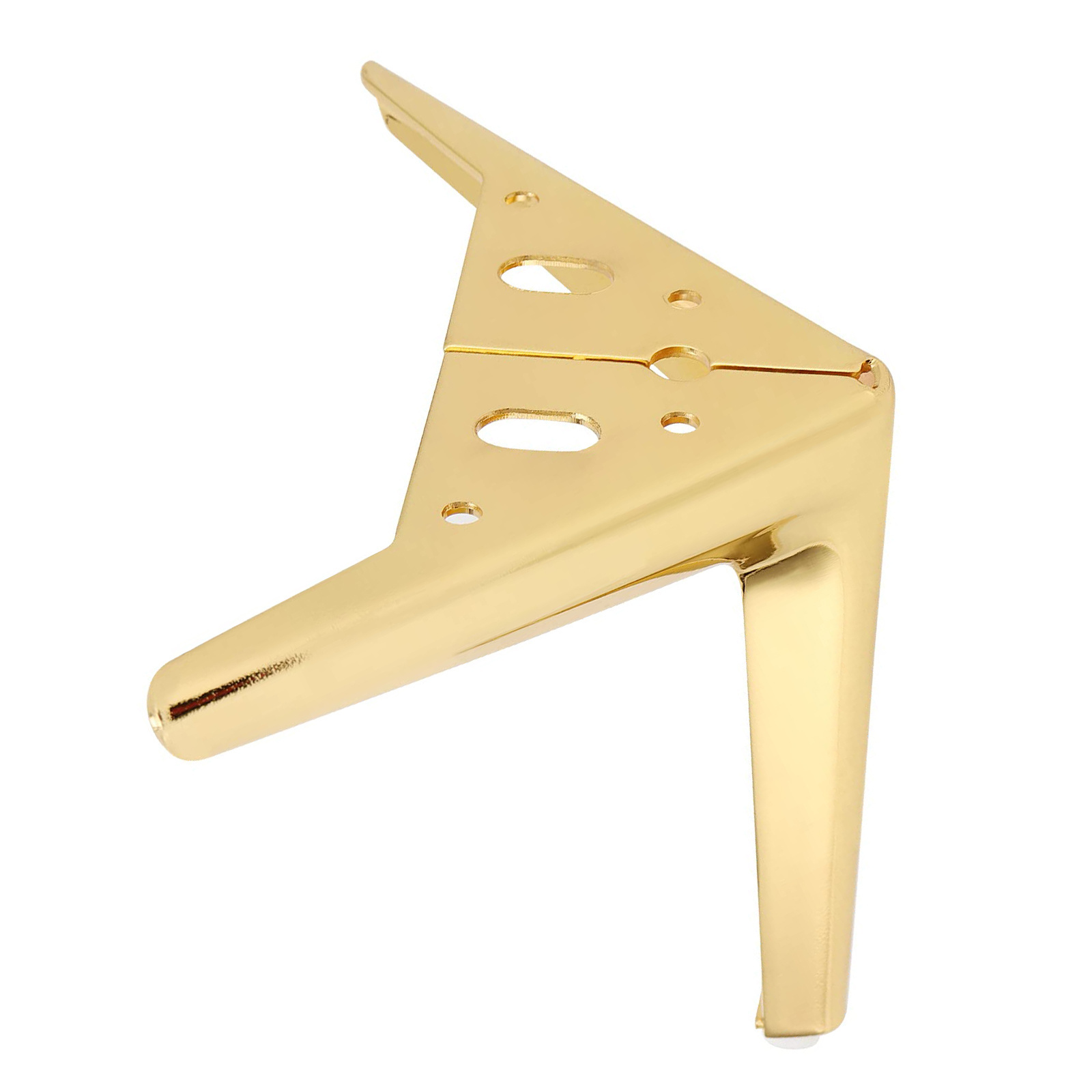 6 Inches Gold Furniture Legs, Triangle Metal Cabinet Legs, Modern Furniture Feet for Cupboard, Sofa, Couch, Chair, Table