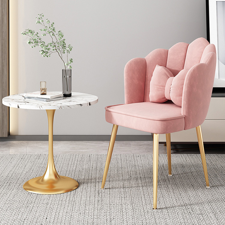 Dining Chair Nordic Luxury Gold Fabric Velvet Metal Leather Wood Home Modern Restaurant Set Dinning Room Furniture Dining Chairs