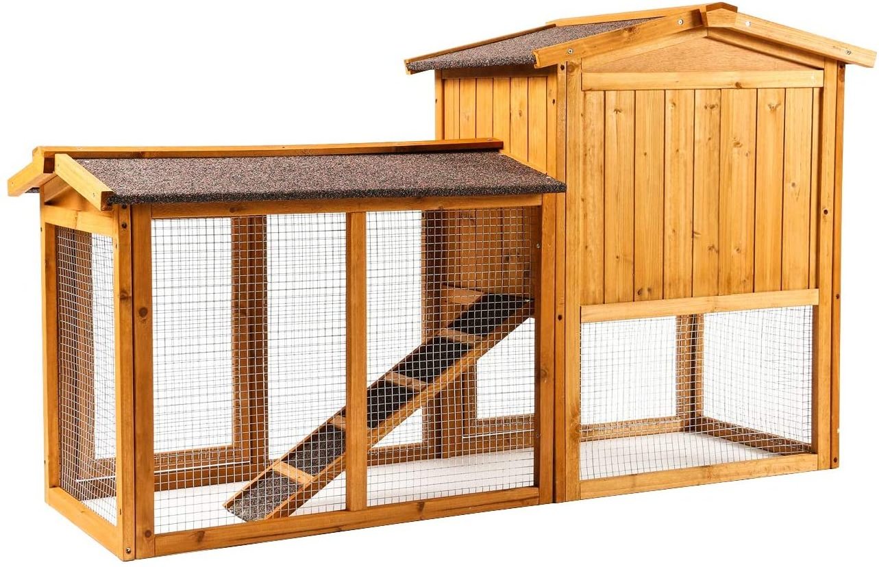 Wooden Pet House Chicken Coops Chicken Cages Outdoor Rabbit Hutch Hen Cage With Vent Door