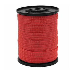 HDPE  UV resistance 12.5mm width 200m red color electric fence polytape with 5x0.2mm ss wire