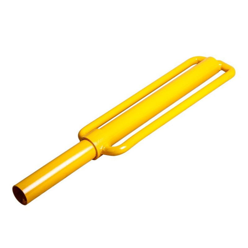 Heavy duty metal yellow power coated hand steel fence post driver for steel pole