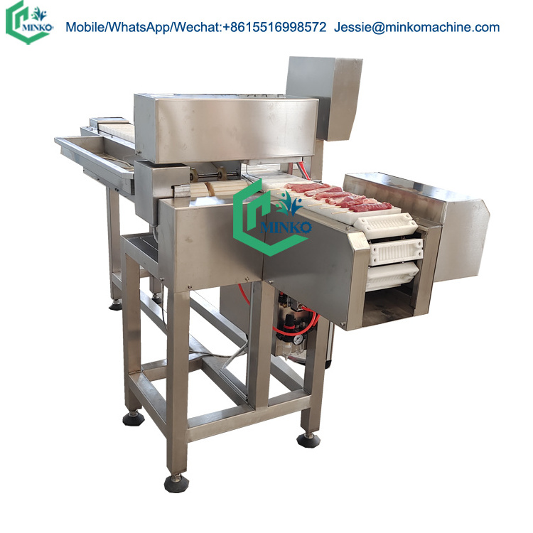 automatic souvlaki skewer machine seekh kebab making machine meat wear string machine