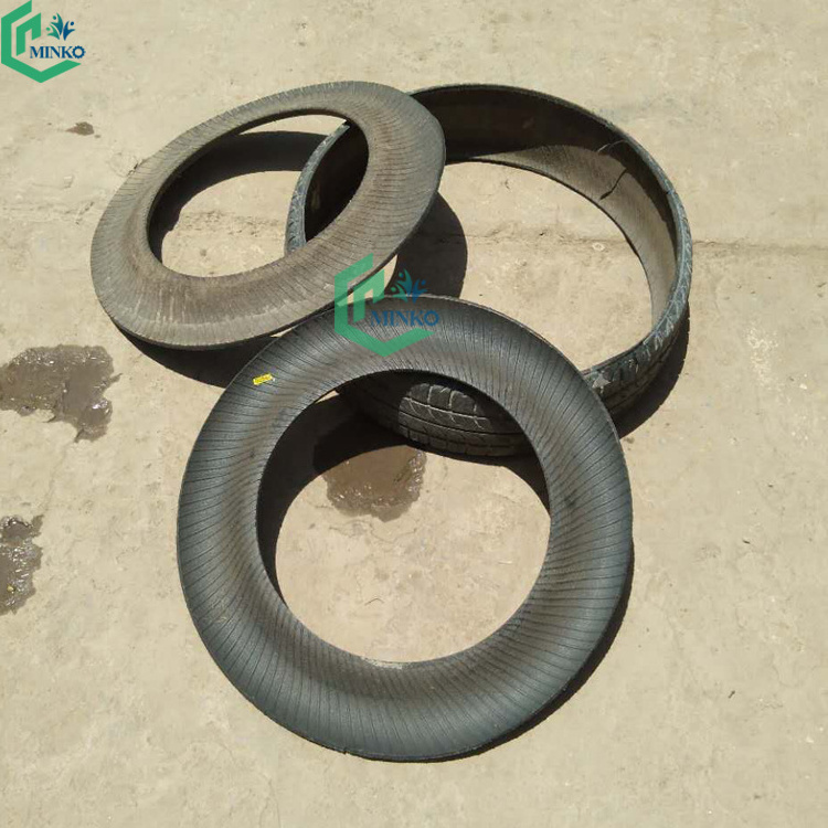 myanmar waste otr tyre cutter used scrap tire cutting recycling machine