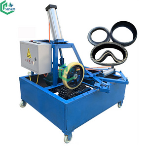 myanmar waste otr tyre cutter used scrap tire cutting recycling machine