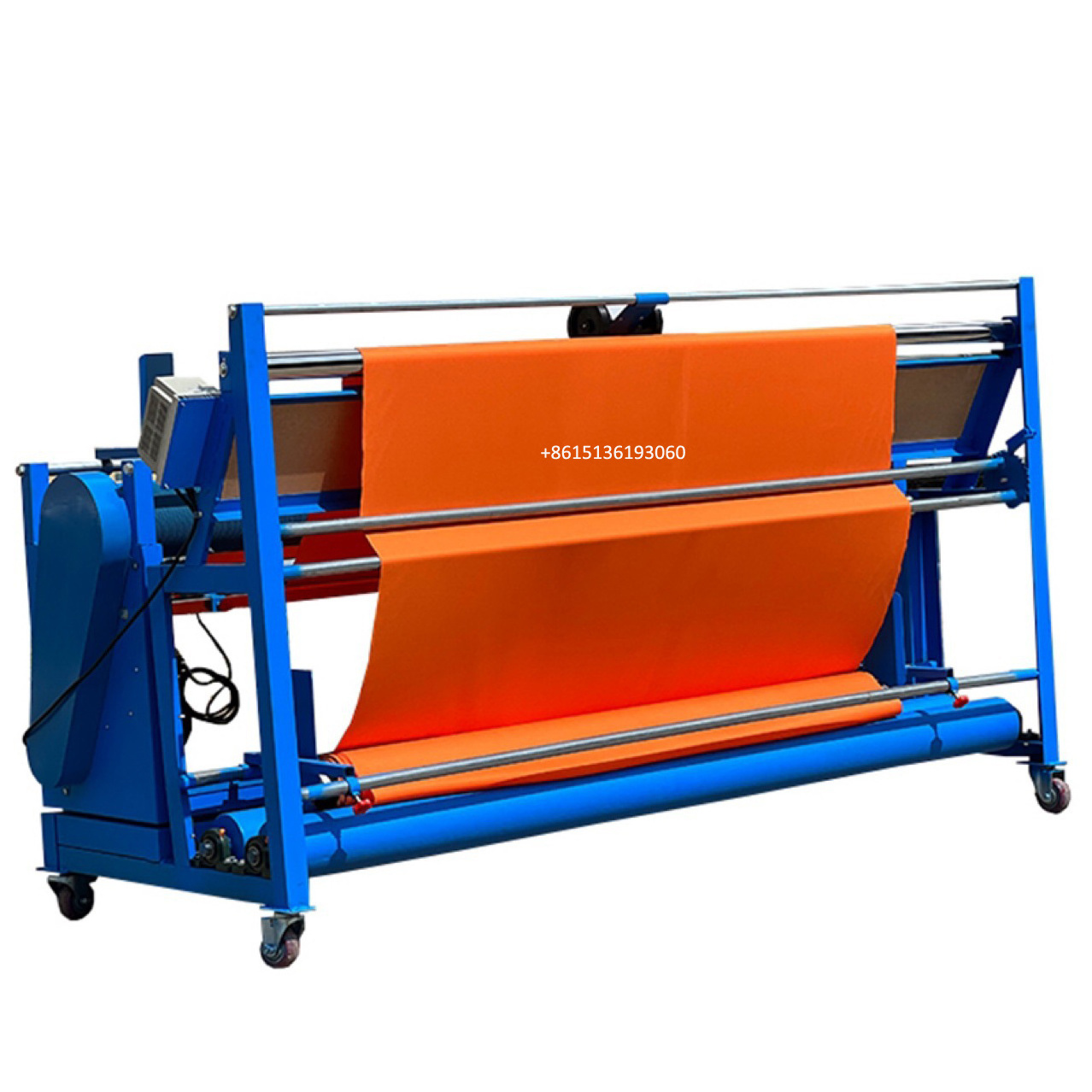 Textile finishing Cloth Meter Counter roller fabric inspection measuring cloth fabric roll winding Rolling machine price