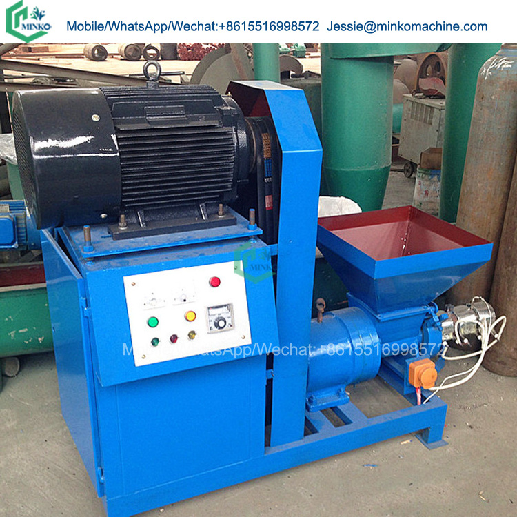 Horizontal coconut shell charcoal making machine sugarcane bagasse sawdust wood log carbon bamboo biochar briquette machine