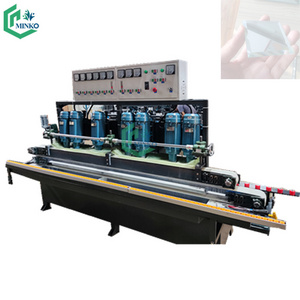 portable toughened round glass edge cutting polishing machine mirror straight line edging beveling processing machine