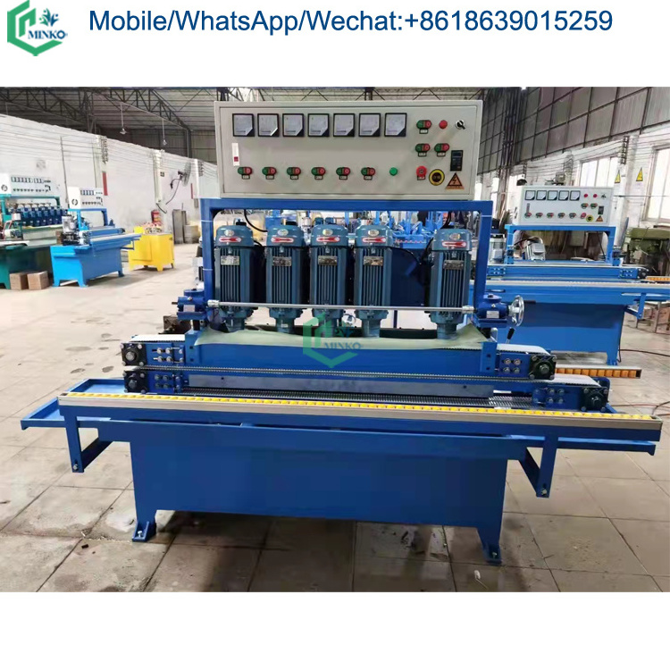 portable toughened round glass edge cutting polishing machine mirror straight line edging beveling processing machine